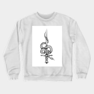 Snake Wrapped Around the Rising Sword Crewneck Sweatshirt